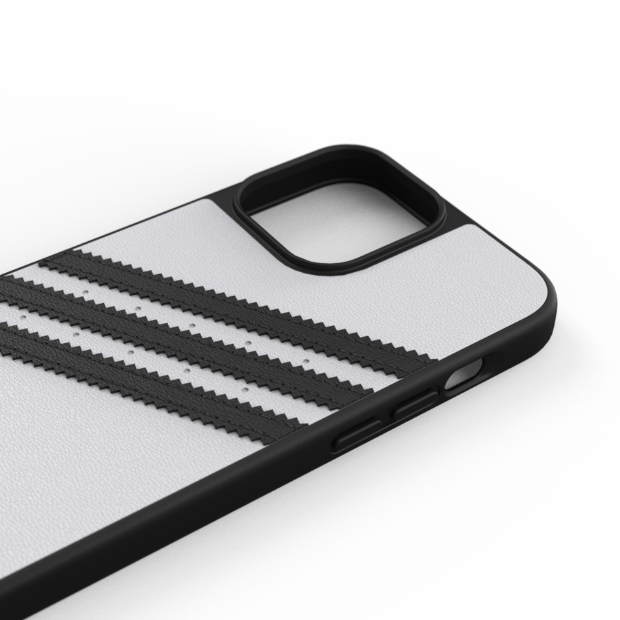 Adidas 3-Stripes Snap Case Case for iPhone 13 (White/Black)