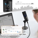 FIFINE USB Mic with a Live Monitoring Jack for Streaming, Podcasting