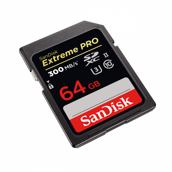 Sandisk Extreme Pro SDXC 64GB 300 MBs UHS-II Memory Card