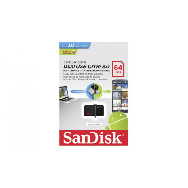 SanDisk Dual Drive micro USB 64GB