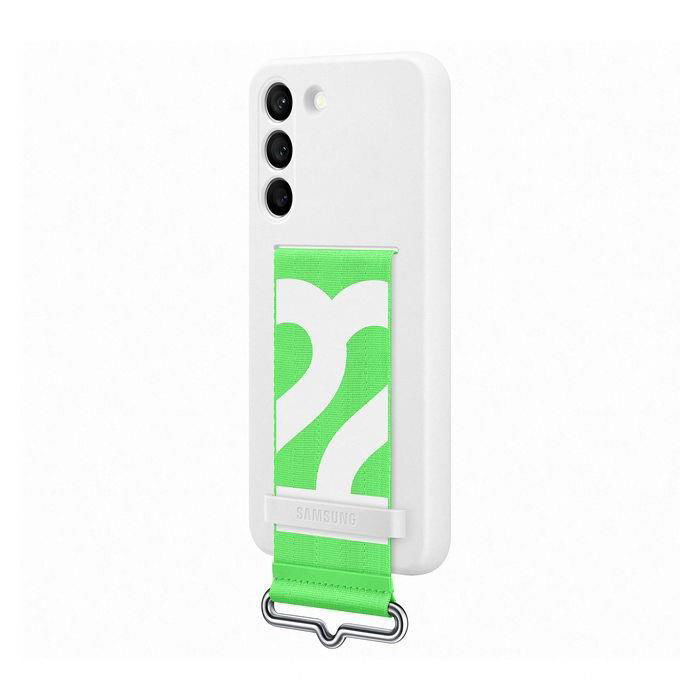 Samsung Galaxy S22+ Silicone Cover with Strap (White)