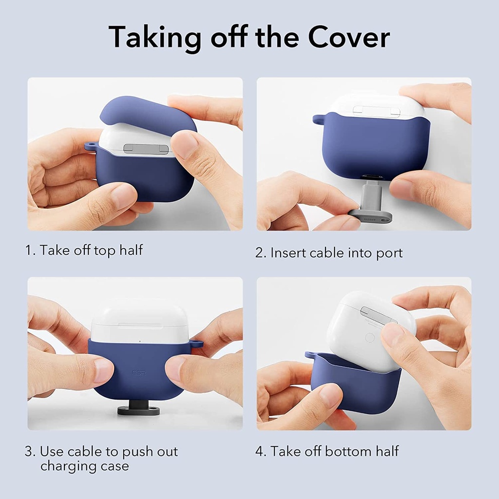 ESR Bounce Carrying Cover for AirPods 3 (Blue)