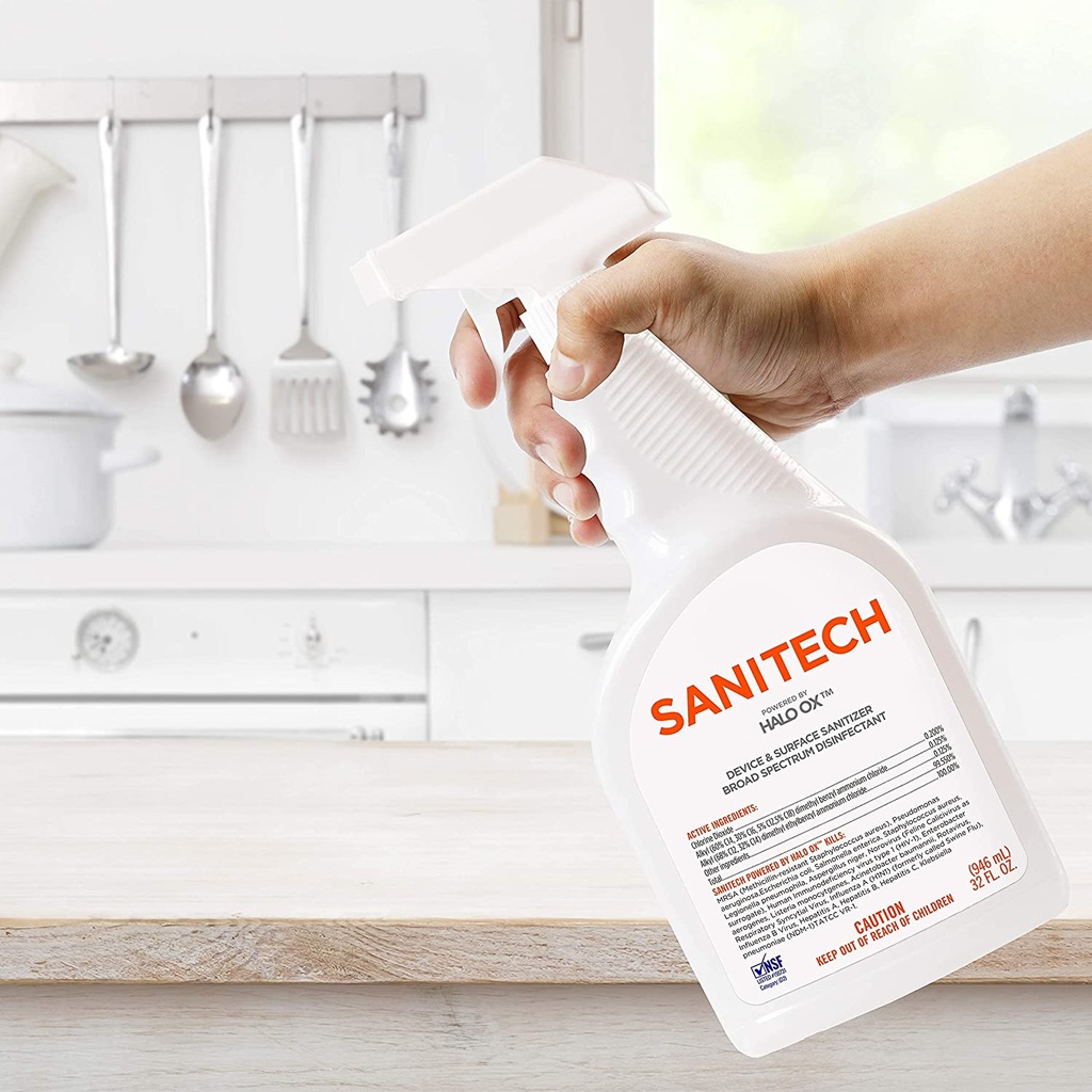 Whoosh Sanitech Halo XO Device & Surface Sanitizer 946ml