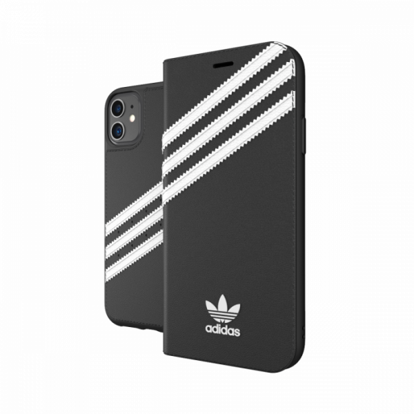 Adidas 3-Stripes Booklet for iPhone 12/12 Pro (Black)