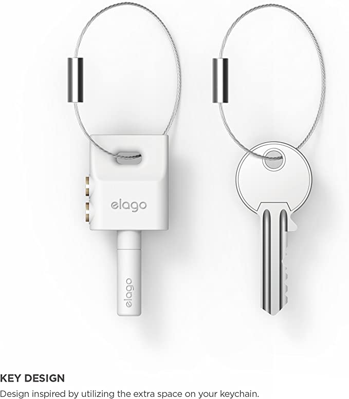 Elago Key Ring Splitter for Headphones & Earphones (White)