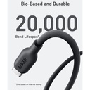 Anker 542 USB-C to Lightning Cable (Bio-Based) (0.9m/3ft) (Black)