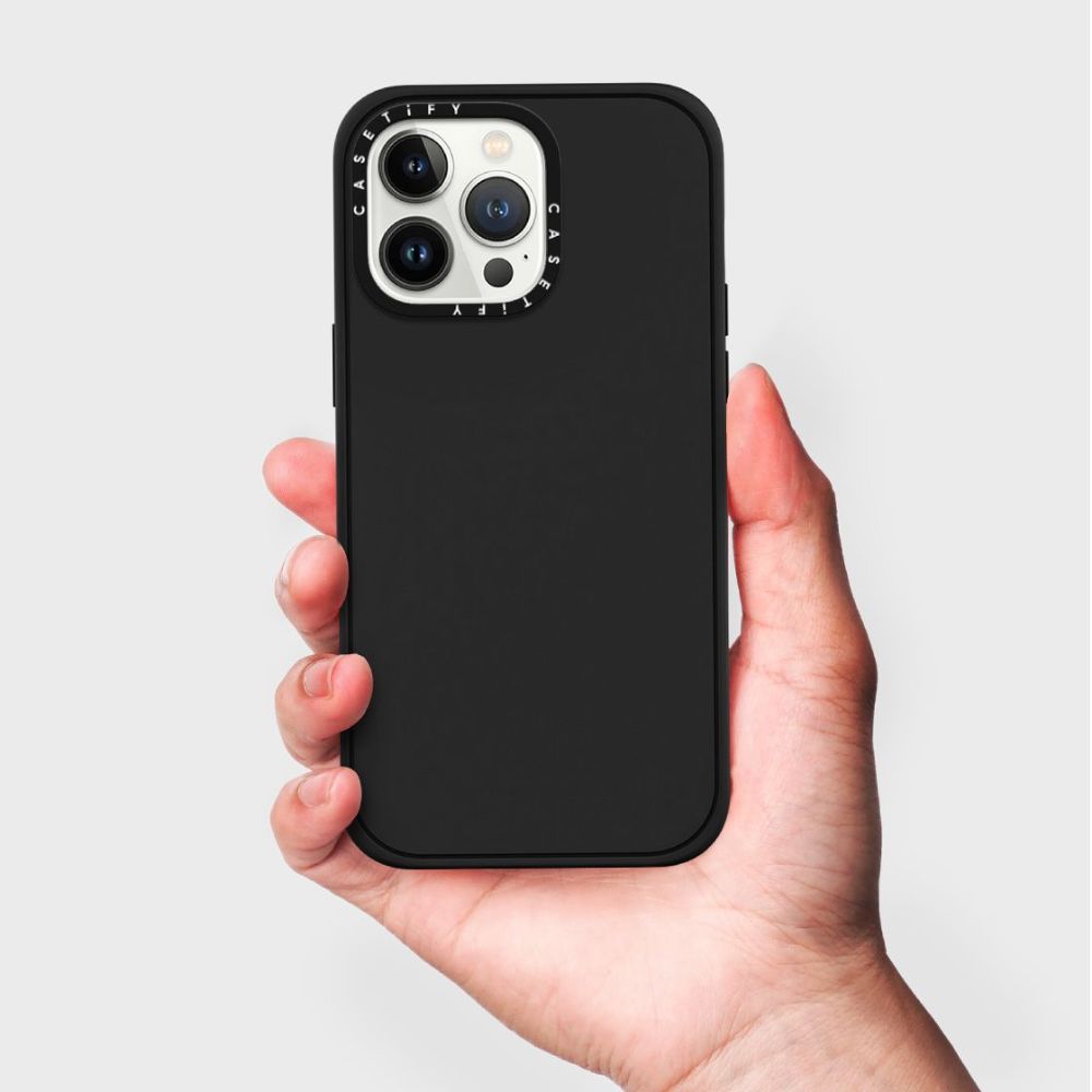 Casetify Impact Case for iPhone 15 Pro (Matte Black)