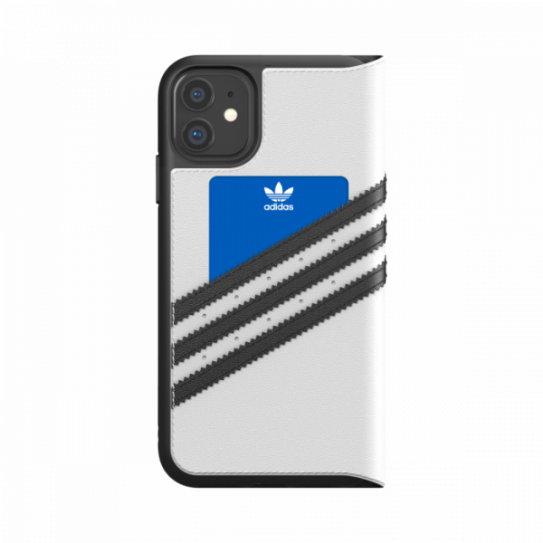 Adidas 3-Stripes Booklet for iPhone 12 mini (White)