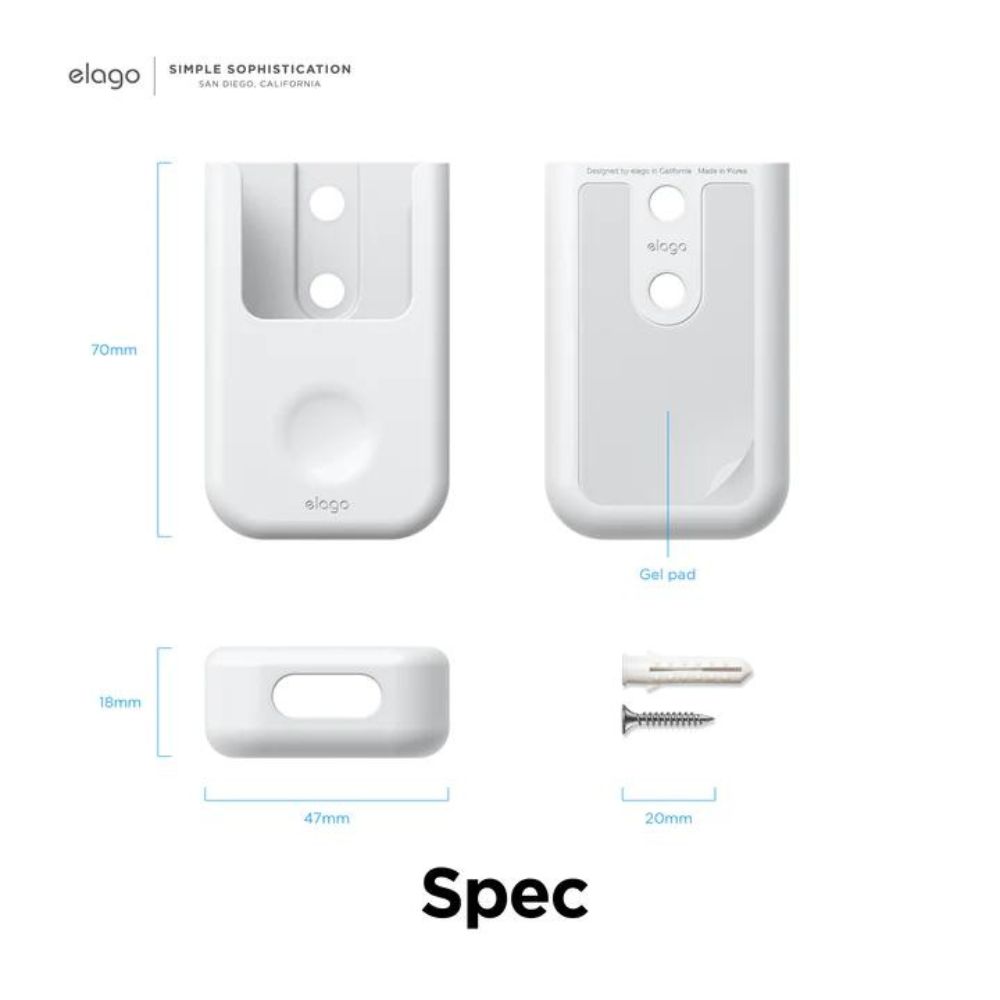 Elago Apple Remote Holder Mount (White)