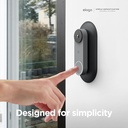 Elago Wall Plate for Nest Hello Doorbell_Wired (Black)