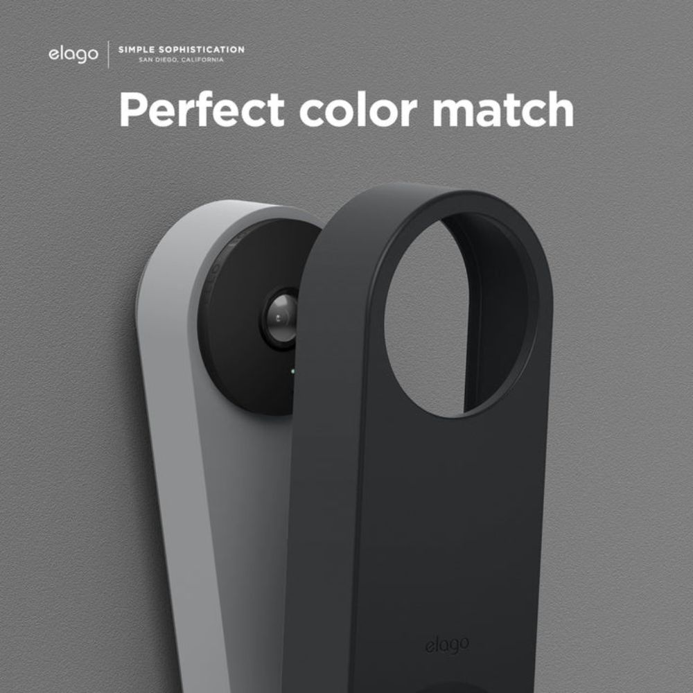 Elago Silicone Case for Nest Doorbell Hello_Wired (Black)