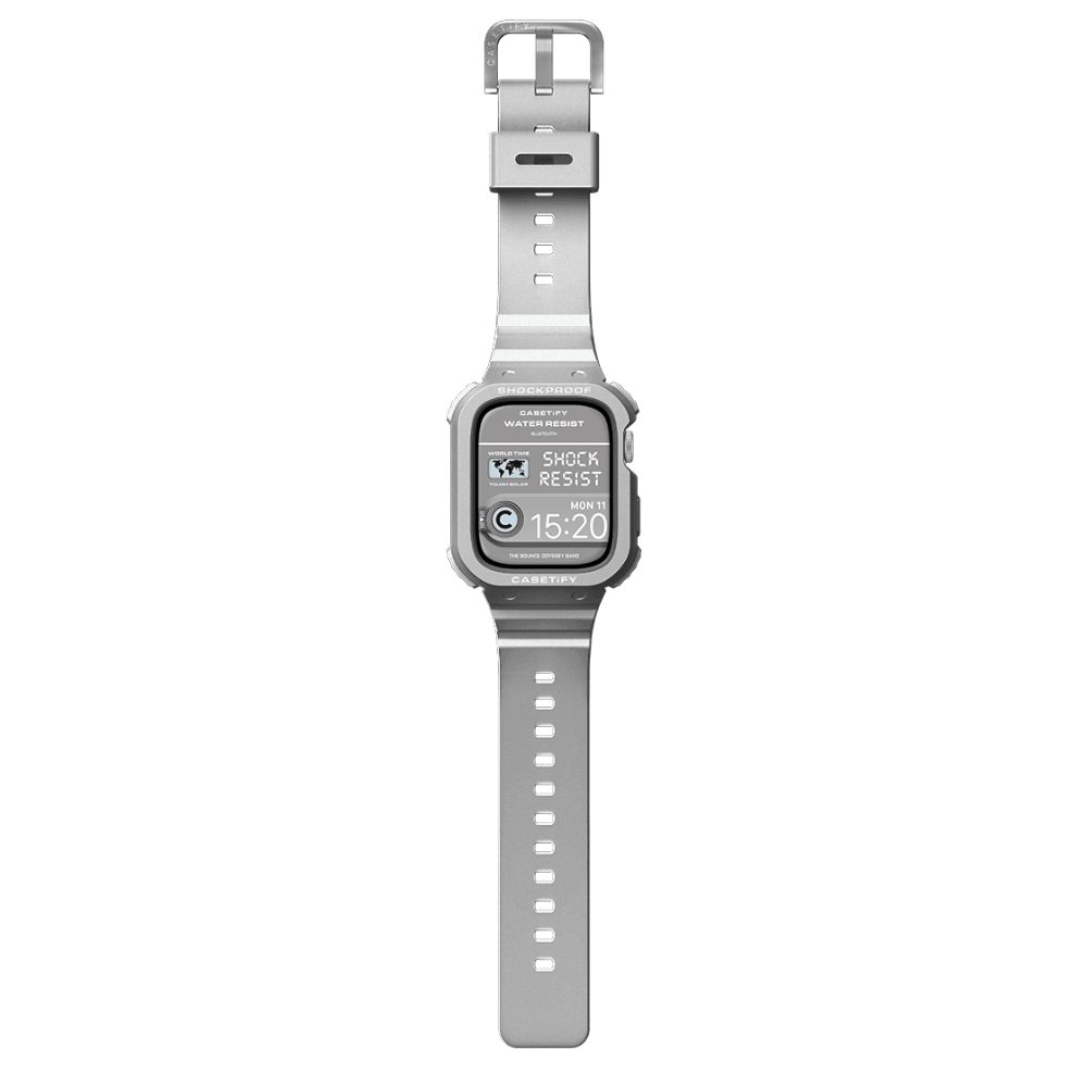 Casetify Bounce Odyssey Band for Apple Watch 44/45mm (Silver)