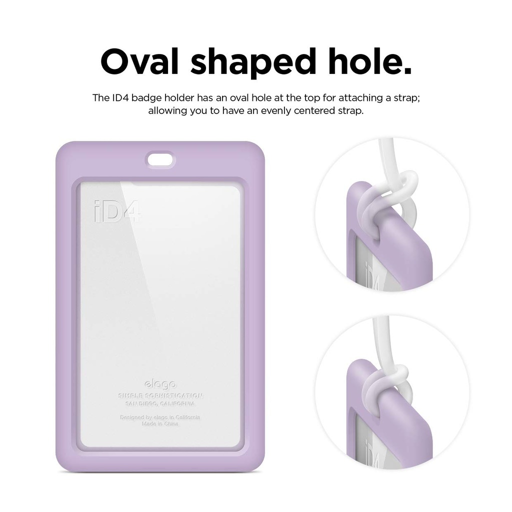 Elago iD4 ID Card Holder (Lavender/Transaparent)