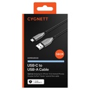 Cygnett Armoured USB-C To USB-A 2.0 50CM (Black)