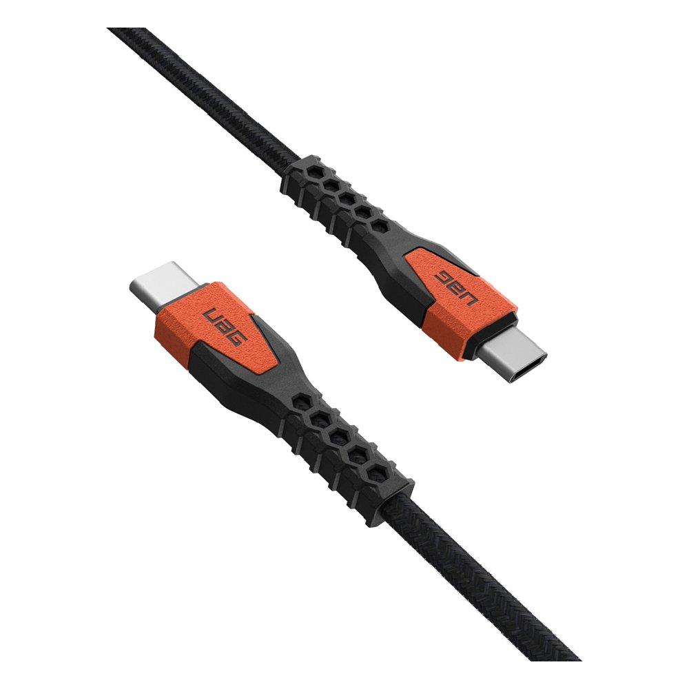 UAG Rugged Kevlar USBC-USBC Cable 1.5M (Black/Orange)