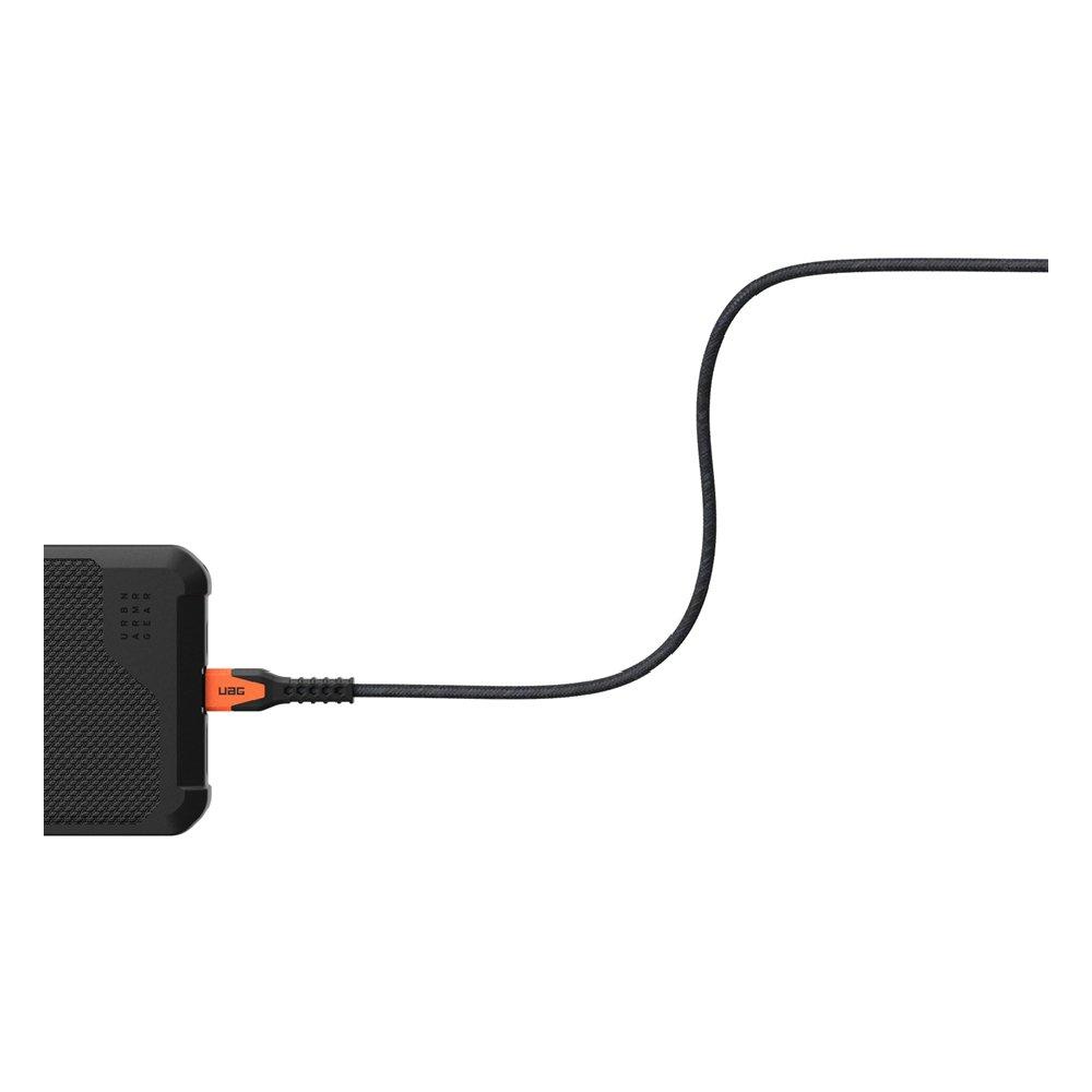 UAG Rugged Kevlar USBC-USBC Cable 1.5M (Black/Orange)