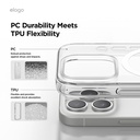 Elago Hybrid Magsafe Case for iPhone 16 Pro (Clear/White)