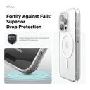 Elago Hybrid Magsafe Case for iPhone 16 Pro (Clear/White)