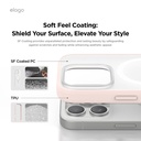 Elago Hybrid Magsafe Case for iPhone 16 Pro Max (Soft Clear/Lovely Pink)