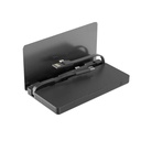 Powerology 3in1 Power Station 8000mah With Built-In Cable (Silver)