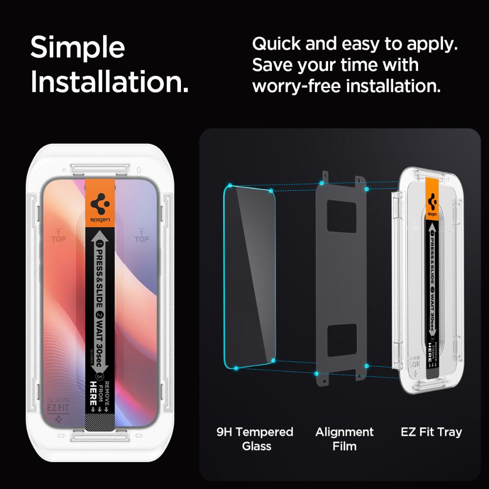 Spigen Screen Protector Fit HD for iPhone 16 Pro Max (Clear)