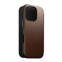 Nomad Modern Leather Folio iPhone 16 Pro (Brown)