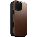 Nomad Leather Folio Case iPhone 16 Pro Max (Brown)