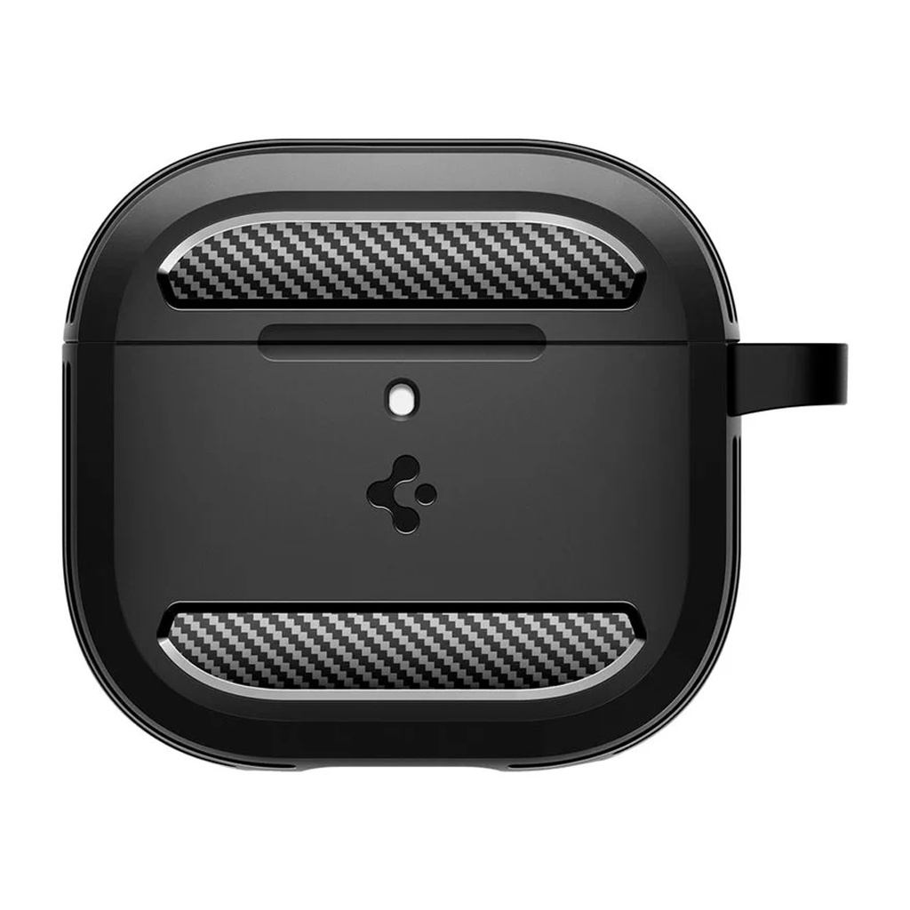 Spigen Rugged Armor Case for AirPods 4 (Matte Black)