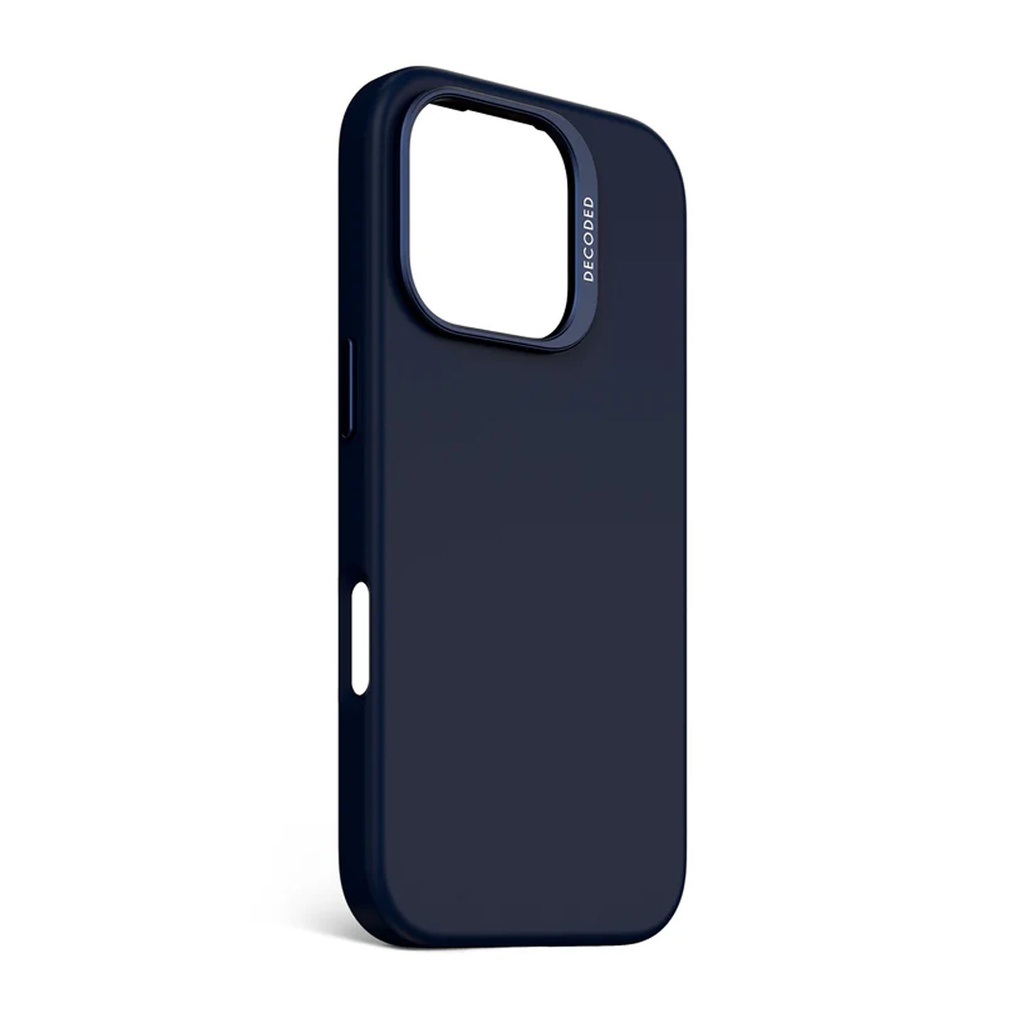 Decoded Silicone AntiMicrobial Case for iPhone 16 Pro (Navy)