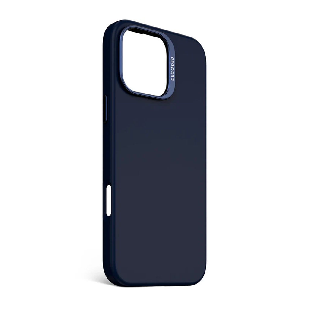 Decoded Silicone AntiMicrobial Case for iPhone 16 Pro Max (Navy)