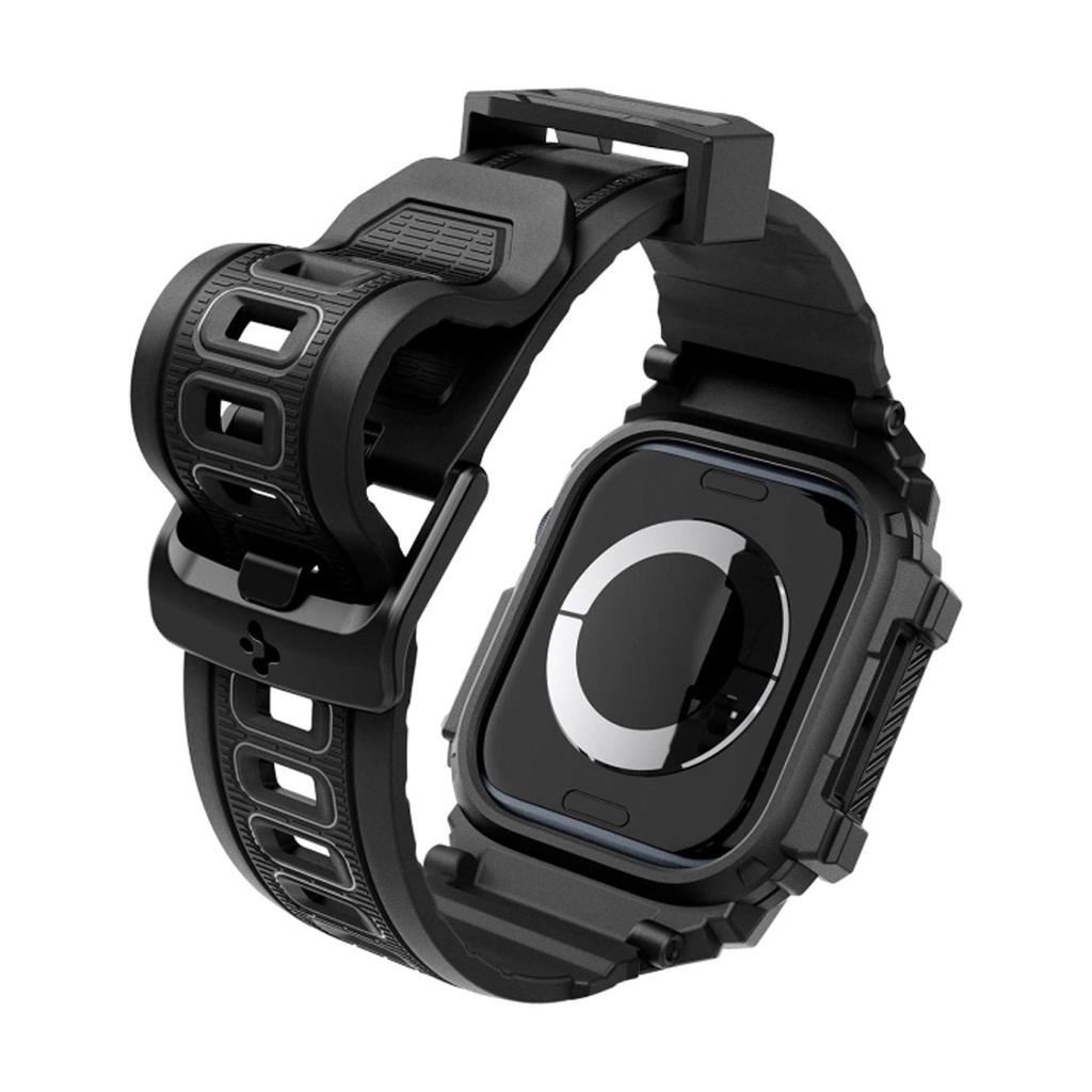 Spigen Rugged Armor Pro Band for Apple Watch 10 42mm (Matte Black)