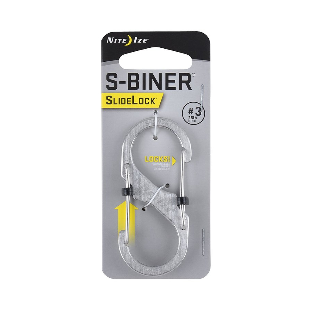 NiteIze S-Biner® SlideLock® Stainless Steel #3 (Stainless)