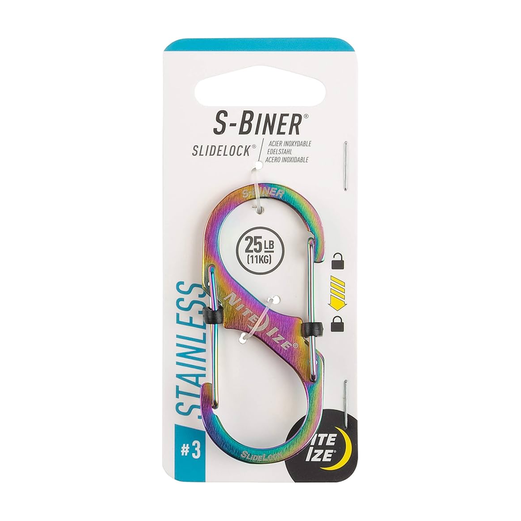 NiteIze S-Biner SlideLock, Size #3 (Spectrum)