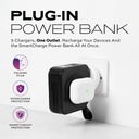 Statik SmartCharge 5-in-1 Travel Charger Power Bank 10000mAh (Black)