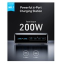 Anker Prime Charger (200W, 6 Ports, GaN) (Silver)