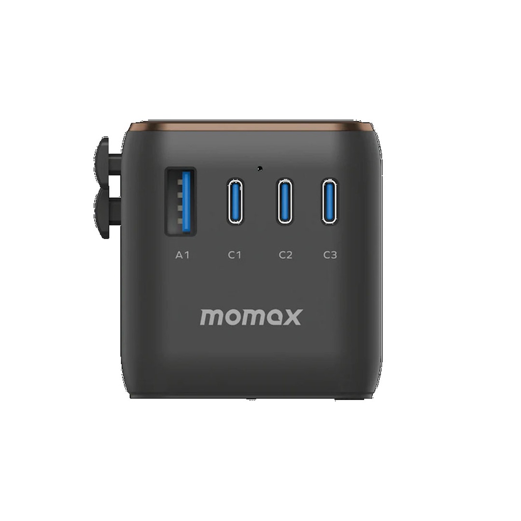 Momax 1-World 170W 4-Port Travel Adaptor (Desert Titanium)