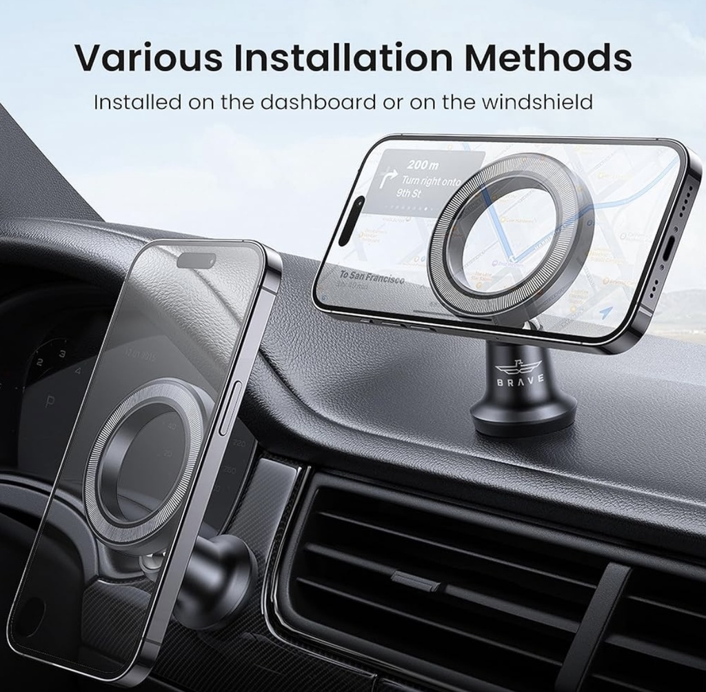 Brave Car mount HIGH-GRADE N52H magnetic magsafe 