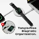 Statik MagStack Duo Apple Watch Charger + USB-C Cable 1.5M (White)