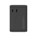Momax 1-World2 100W 4-Port USB-C Dual AC Travel Adaptor (Black)