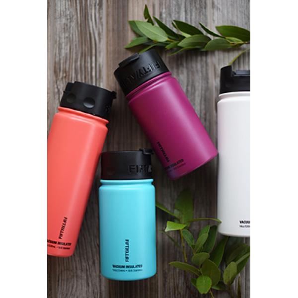 Fifty Fifty Vacuum Insulated Bottle Flip Lid 591ML (Matte Black)