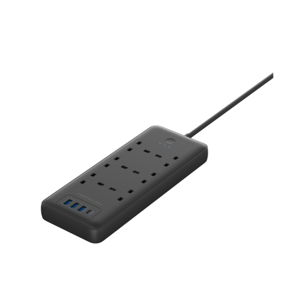Powerology Smart Multiport Socket 6 AC / 3 USB & USB-C PD