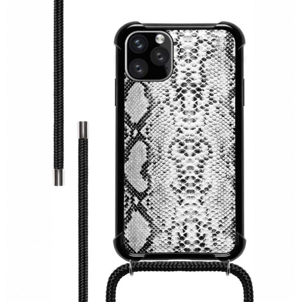 LOOKABE Necklace Case for iPhone 11 Pro (Black/Snake)