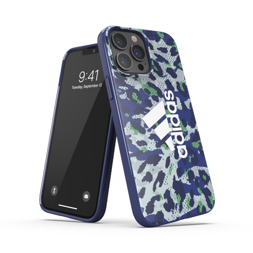 Adidas Graphic Snap Case for iPhone 13 Pro (Leopard Bold Blue/Mint)