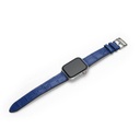 Affluent Leather Apple Watch Band 42/44/45mm (Croco Blue)