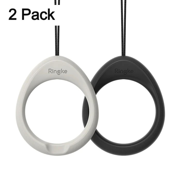 Ringke Finger Ring Strap (Black & Light Gray)