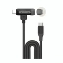 Momax 1-Link Flow Duo 2-in-1 USB-C to USB-C + Lightning (1.5m) Braided (Black)