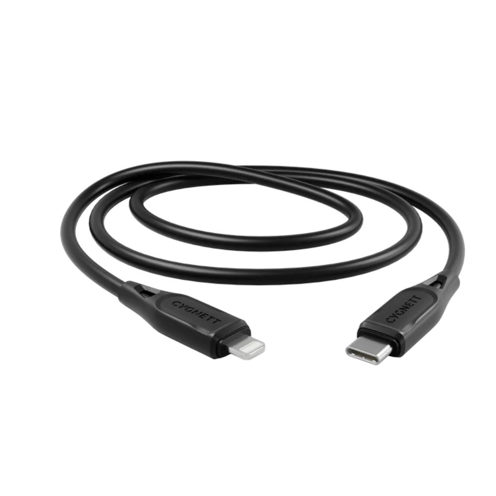 Cygnett Essentials Lightning To USB-C 2M (Black)