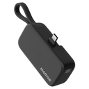 Momax 1-Power Mini 5000mAh Bulit-in foldable USB-C Battery pack (Black)