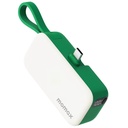 Momax 1-Power Mini 5000mAh Bulit-in foldable USB-C Battery pack (Green)