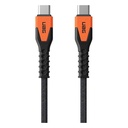 UAG Rugged Kevlar USBC-USBC Cable 1.5M (Black/Orange)